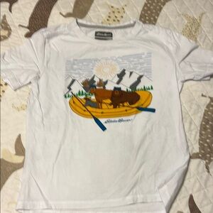 Kids White Graphic T-Shirt